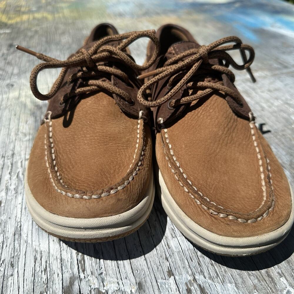 Sperry Top-Sider Men’s 9 Shoes Gamefish 3-Eye Brown Leather Son-R Boat - BP - Picture 3 of 13